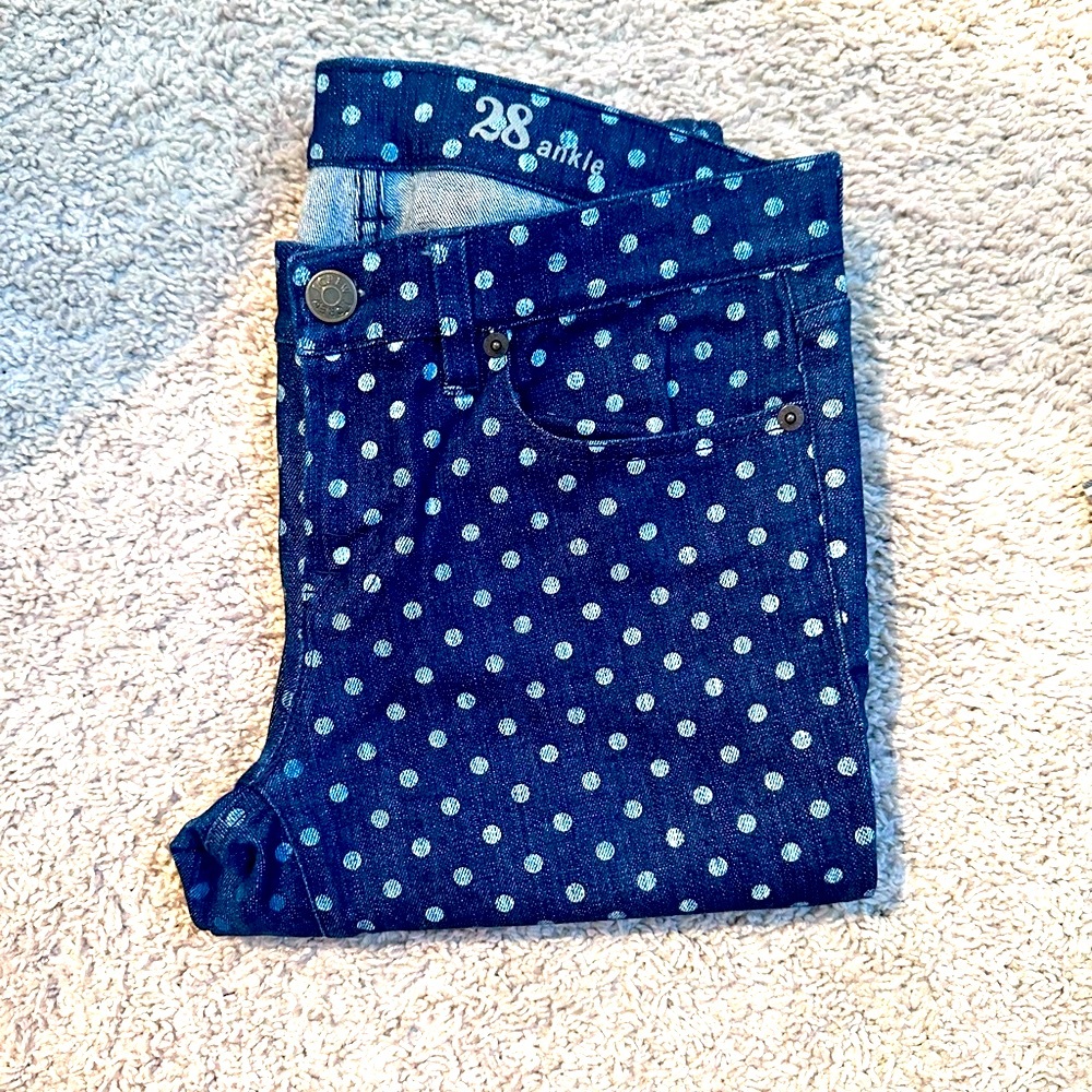 J.Crew toothpick jeans 28 ankle